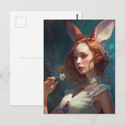 Carte Postale Demandez simplement à Alice (Devant / Derrière)