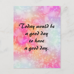 Carte Postale Demandez un devis de bonne journée sur l'aquarelle