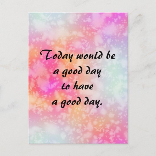 Carte Postale Demandez un devis de bonne journée sur l'aquarelle (Devant)
