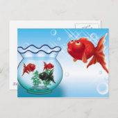 Carte Postale Demekin -Telescope Goldfish- (Devant / Derrière)