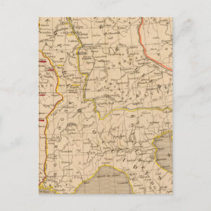 Carte Postale Demembrement de l'Empre de Charlemagne