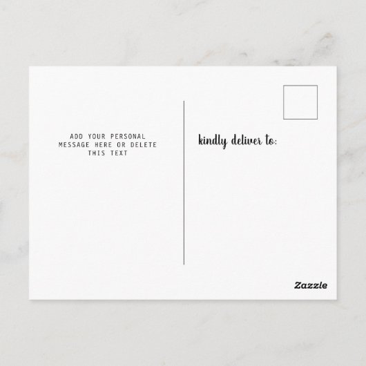 Carte Postale Déménagé à la plage Faire-part mobile (Dos)