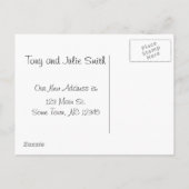 Carte Postale Déménagement (Dos)