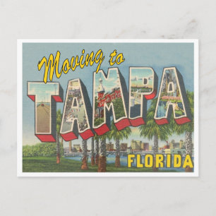 Carte Postale Déménagement à Tampa Floride Changement d'adresse 