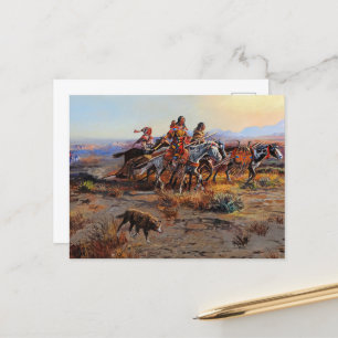 Carte Postale Déménagement par Charles Marion Russell