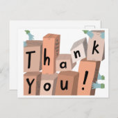 Carte Postale Déménagements Boîtes de livraison de colis (Devant / Derrière)