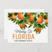 Carte Postale Déménager En Floride | Changement d'adresse (Devant / Derrière)