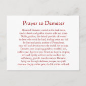 Carte Postale Demeter Keychain (Devant)