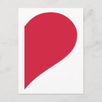 demi-coeur rouge