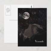 Carte Postale Demi-dôme de Yosemite par nuit (Devant / Derrière)