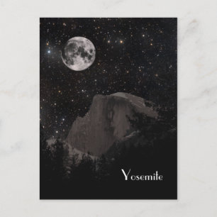 Carte Postale Demi-dôme de Yosemite par nuit