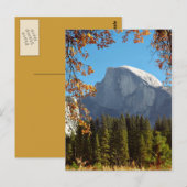 Carte Postale Demi-dôme en automne - Parc national de Yosemite (Devant / Derrière)