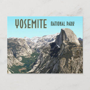 Carte Postale Demi-Dôme Yosemite Parc National Souvenir Vintage