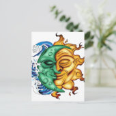 Carte Postale Demi-lune demi-soleil (Debout devant)