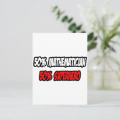 Carte Postale Demi-mathématicien...Demi-superhéros (Debout devant)