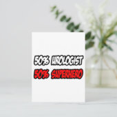 Carte Postale Demi-Urologue...Demi Superhero (Debout devant)