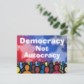 Carte Postale Democracy Not Autocracy (Debout devant)