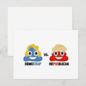 Carte Postale Démocrade vs. Républican (Devant / Derrière)