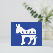Carte postale Democrat Donkey (Debout devant)