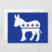 Carte postale Democrat Donkey (Devant / Derrière)