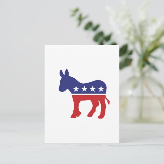 Carte Postale Démocrate Original Donkey (Debout devant)