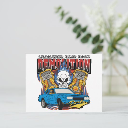 Carte Postale Démolition Derby (Debout devant)