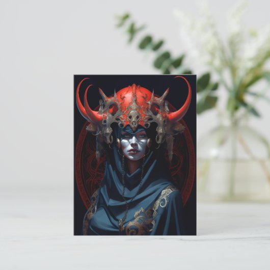 Carte Postale Demon Queen Imaginaire Art (Debout devant)