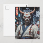 Carte Postale Demon Samurai (Devant / Derrière)
