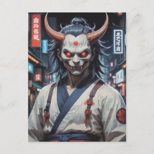 Carte Postale Demon Samurai (Devant)