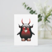 Carte Postale Demon Tux (Linux Tux) (Debout devant)