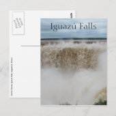 Carte Postale démons gorge iguazu chutes (Devant / Derrière)