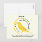 Carte Postale Démontrer de l'attention et de la considération (Devant / Derrière)