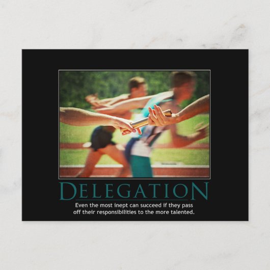 Carte postale démotivante de délégation (Devant)