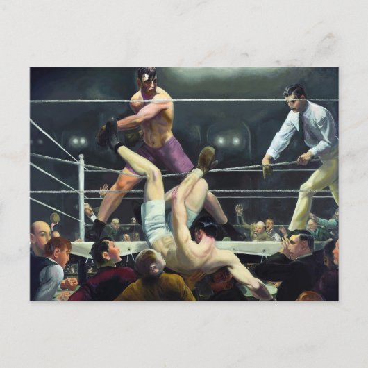 Carte Postale Dempsey et Firpo par George Bellows (Devant)