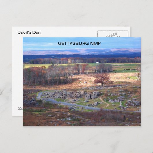 CARTE POSTALE DEN DE DEVIL (Devant / Derrière)