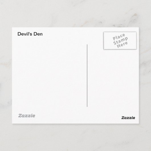 CARTE POSTALE DEN DE DEVIL (Dos)