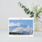 Carte Postale Denali / Mtns are calling-J Muir/with border (Debout devant)