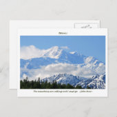 Carte Postale Denali / Mtns are calling-J Muir/with border (Devant / Derrière)