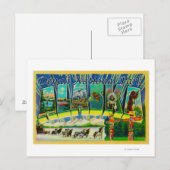 Carte Postale Denali Nat'l Park, Alaska - Grandes Lettres (Devant / Derrière)