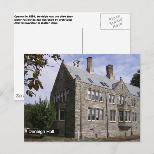 Carte Postale Denbigh Hall (Devant / Derrière)