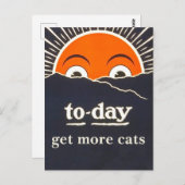 Carte postale d'encouragement "Aujourd'hui, adopte (Devant / Derrière)