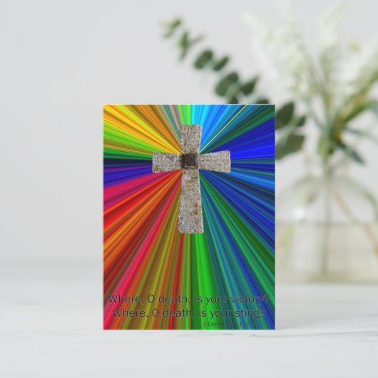 carte postale d'encouragement chrétienne (Debout devant)