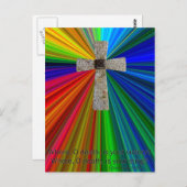 carte postale d'encouragement chrétienne (Devant / Derrière)