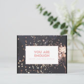 Carte postale d'encouragement ne perdez jamais vot (Debout devant)