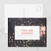 Carte postale d'encouragement ne perdez jamais vot (Devant / Derrière)