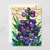 Carte postale Dendrobium en verre (Devant / Derrière)