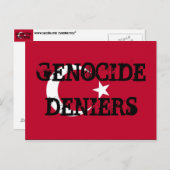 Carte postale Deniers du génocide (Devant / Derrière)