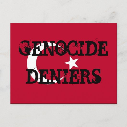 Carte postale Deniers du génocide (Devant)