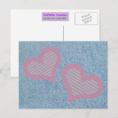 Carte postale Denim-n-Hearts (Devant / Derrière)
