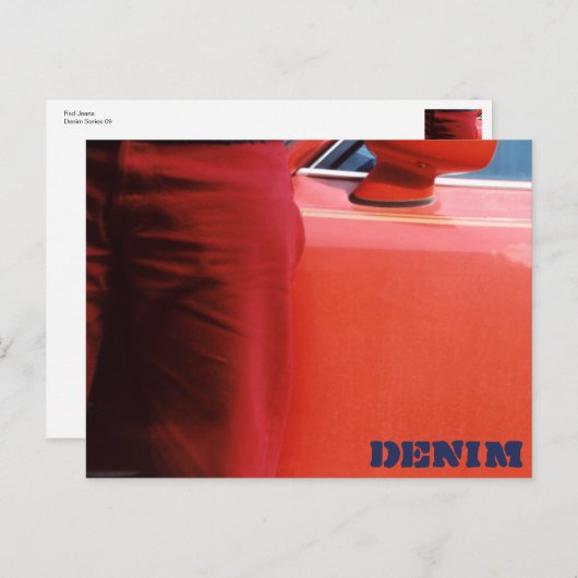 Carte postale Denim Series 09 Red Jeans (Devant / Derrière)